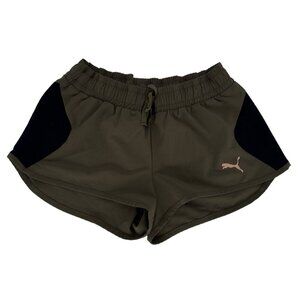Puma‎ Running Shorts Khaki and rose gold puma Size Small active wear running